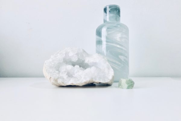 Crystal and a bottle