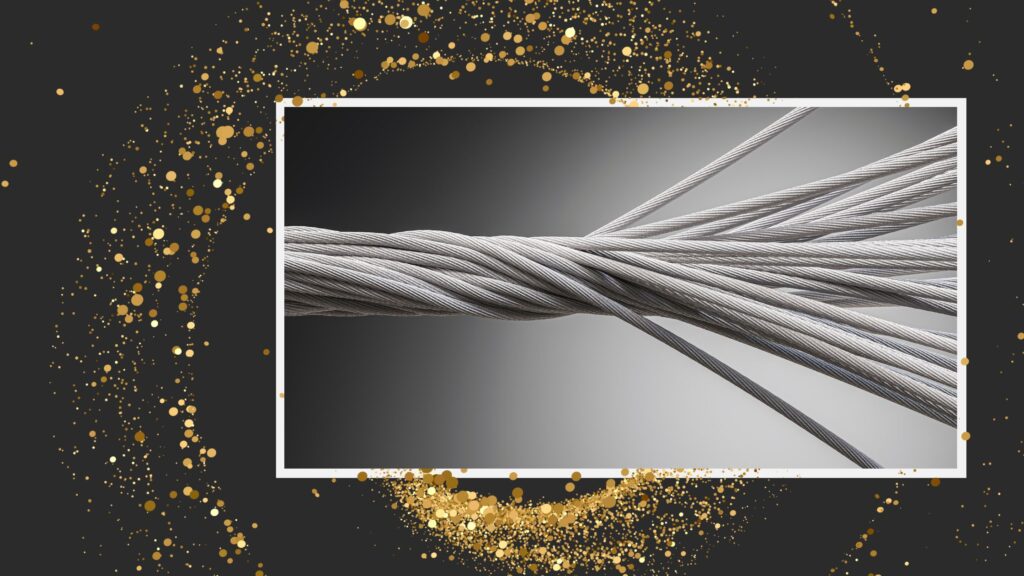 Cable unravelling with a spiral background